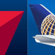 Images via Delta and United